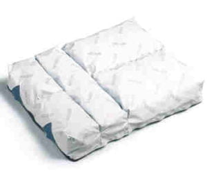 Vicair luchtkussen met luchtzakjes of pakketjes. De vier compartimenten kunnen afzonderlijk opgevuld worden.