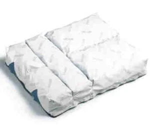 Vicair luchtkussen met luchtzakjes of pakketjes. De vier compartimenten kunnen afzonderlijk opgevuld worden.