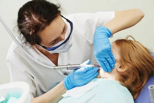 Tandarts in extreme houding