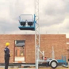 Werken met een bouwlift
