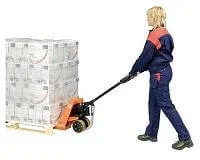 Transpallet met starthulp