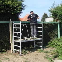 Werken op een stelling