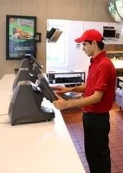 hoogte touchscreen Mc Donalds