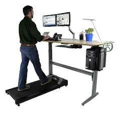 Staand werken op loopband