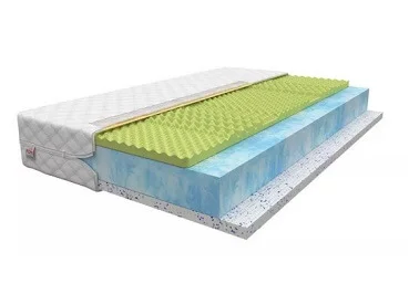 HR koudschuim matras, een elastisch materiaal met open structuur.
