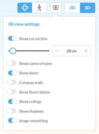 Omzetten van 2D naar 3D beeld in Floorplanner