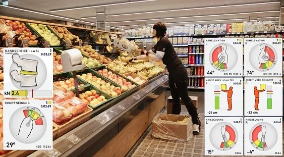 Fysieke belasting supermarkt