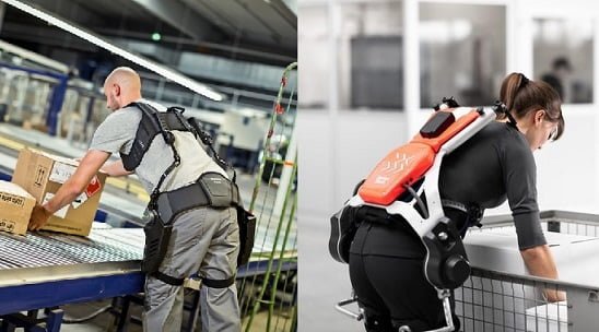Passief en actief exoskelet