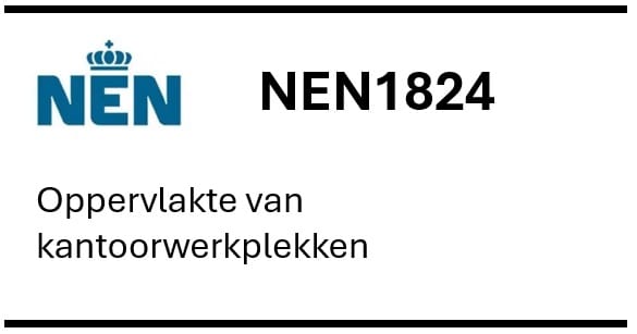 NEN1824 Oppervlakte van kantoorwerkplekken