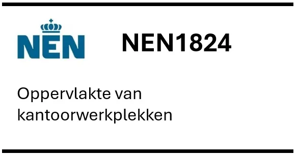 NEN1824 Oppervlakte van kantoorwerkplekken